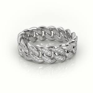 Anillo de Campeonato Cubano de Diamantes de Laboratorio en Oro Personalizado, Joyería Hip Hop con Diamantes Incrustados para Hombre y Mujer - Product Image 4