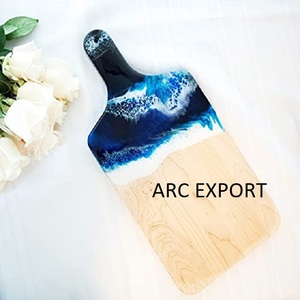 Fancy Center <b>Table</b> Style Hotel and Home Kitchen Decorating Serving <b>Epoxy</b> Wooden and <b>Resin</b> Rectangle Shape Home Decor Supplies - Product Image 3