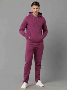 Trajes deportivos de diseño personalizado para hombre, conjunto de entrenamiento y jogging, corte ajustado, 100% algodón, sudaderas con capucha y pantalones para hombre - Product Image 3