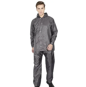 Venta caliente impermeable transpirable lluvia abrigo hombres reflectante lluvia chaqueta pantalones lluvia traje precio razonable - Product Image 3