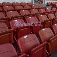 Sièges de stade pliants fixes Avant Sports pour arènes de football, système de gradins en béton à niveaux, sièges VIP pliants d'extérieur