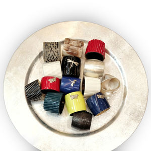 Fábrica de Vietnam hecho a mano lacado tradicional LRC6015 servilletero y posavasos Material Natural modelo artesanal - Product Image 4