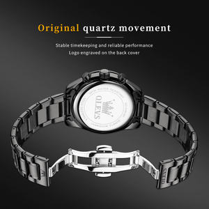 Mode chronographe montre à Quartz pour hommes <span class=keywords><strong>Moonswatch</strong></span> calendrier montre-bracelet en acier inoxydable étanche luxe homme montres - Product Image 4