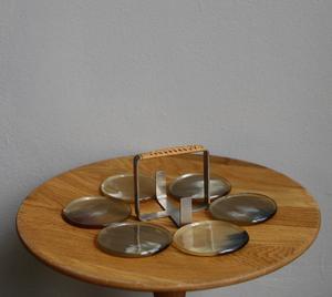 Sous-verres en corne de bœuf de luxe 100 % écologiques de haute qualité, design de luxe, produits de cuisine, épaisseur personnalisable à bas prix - Product Image 2