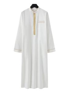 Thobe émirati de luxe, Kandura traditionnelle arabe, vêtement élégant pour homme, Jubba moderne, doux et respirant - Product Image 5