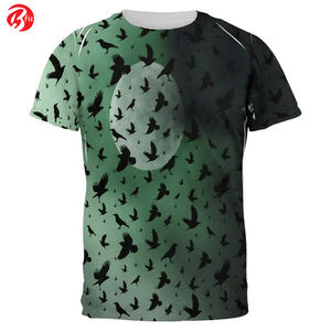 Camisetas multifuncionales de manga corta para hombre Camiseta con cuello redondo estampada de ajuste holgado de algodón 100% para hombre de último diseño - Product Image 5