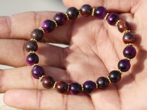 Sameer Gems Classic Tiger Eye Piedra natural con cuentas 8MM Pulsera unisex Brazalete colorido Regalo de aniversario Joyería curativa - Product Image 4