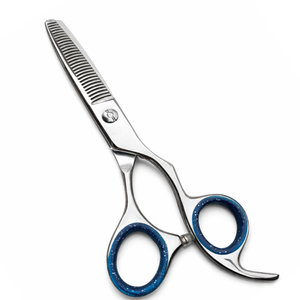 Professional Hair Thinning Scissors Stainless Steel Barber Cutting <b>Shears</b> Salon Hairdressing <b>Tool</b> Blue Handle Premium Quality - Product Image 2