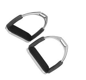 Nouvel arrivage d'étriers d'équitation en acier inoxydable légers réglables poignée de confort fabricant équestre approvisionnement - Product Image 6