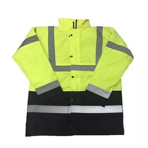 Chaleco de Seguridad Impermeable Fluorescente de Alta Visibilidad, Reflectante, Tipo Parka, Táctico, para Hombre, 100% Poliéster Malla, Fabricado en Pakistán - Product Image 2