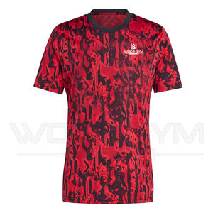 เสื้อยืดแขนสั้นผ้าโพลีเอสเตอร์100% สำหรับผู้ชายพิมพ์ลายได้ตามต้องการแห้งเร็วแฟชั่นแนวสตรีท - Product Image 5