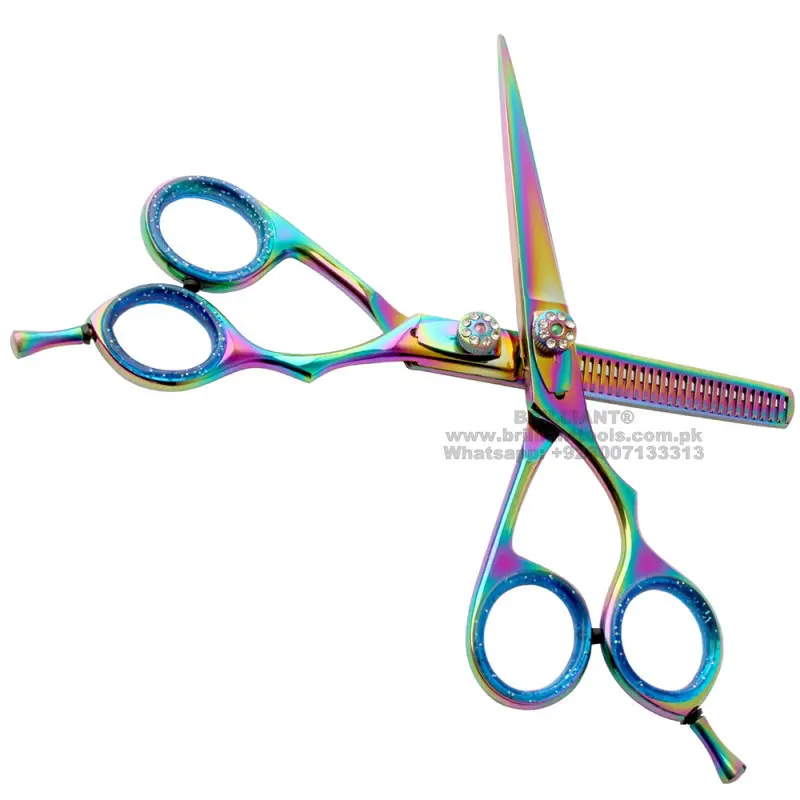OEM Service Hot Selling Professional Barber Razors Beauty Instruments Hairdressing Shears Regular Flat Thinning Scissors