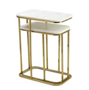 High Quality Iron Coffee <b>Table</b> with Premium <b>Marble</b> <b>Top</b> Modern Design for Home Office and Living Room Use - Product Image 6