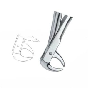 Forceps d'extraction dentaire Fig86 C manuel en acier inoxydable de haute qualité, instruments dentaires certifiés CE, vente chaude, logo personnalisé - Product Image 3