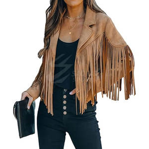 100% chaquetas de moda de cuero Original para mujer, chaquetas occidentales transpirables con logotipo personalizado ajustado para mujer - Product Image 1