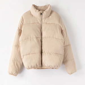 Chaqueta acolchada personalizada ligera para mujeres/niñas Chaqueta larga transpirable OEM bordada decorada con relleno de algodón al por mayor - Product Image 1