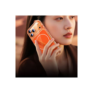 Coque M-Safe Orange Lugano pour iPhone 17 Pro – Étui en silicone transparent avec protection de l'appareil photo et compatibilité des boutons de commande – Protection du téléphone - Product Image 4