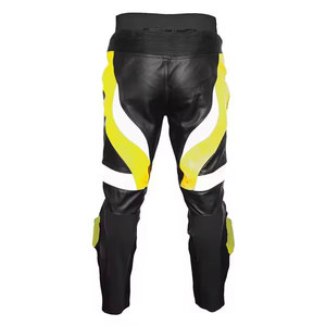 Pantalon de moto en cuir pour homme, cuir de vache véritable, respirant, séchage rapide, personnalisable, couleurs personnalisées, service OEM - Product Image 6