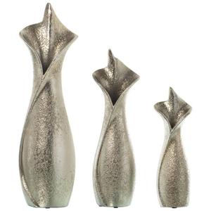 Vases décoratifs en métal et argent pour la décoration de la maison, style moderne américain, vase métallique - Product Image 1