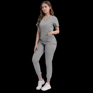 High Quality Hospital <b>Scrubs</b> Uniform <b>Set</b> Nurse Polyester Spandex Women <b>Scrub</b> <b>Sets</b> Uniforms Nursing Women Medical <b>Scrubs</b> - Product Image 4