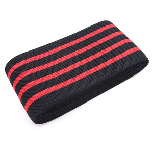 Sangles de soutien du coude avec design rayé, fermeture auto-agrippante, en nylon et coton respirant, unisexe, protection toutes saisons - Product Image 2