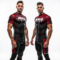 Rashguards personnalisés BJJ MMA sublimés, respirants, séchage rapide, antibactériens, anti-UV, durables, matière 220g, entraînement et compétition