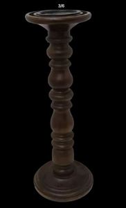 Portavelas de diseño de lujo de Metal con acabado en polvo negro mate para decoración del hogar, soporte de vela de diseño clásico - Product Image 3