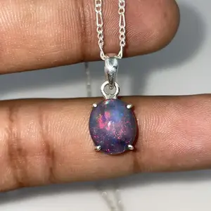 Conjunto de Pendientes y Anillo con Zirconia Natural Multicolor de Etiopía, Corte Ovalado, Certificado, Aleación de Alta Calidad, Chapado en Oro, Estilo Vintage - Product Image 3