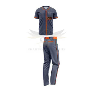 Uniformes de baseball à séchage rapide directs d'usine ensembles respirants fabriqués au Pakistan vêtements de baseball et de softball confortables - Product Image 2