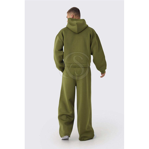 Conjunto Deportivo Informal con Capucha para Hombre, de Felpa Francesa Transpirable, Diseño Moderno 2025, Ropa de Invierno para Exteriores - Product Image 6