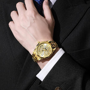 Reloj de Cuarzo para Hombre de Negocios Shangmei, Resistente al Agua, Luminoso, con Diseño Hueco y Elegante - Product Image 2