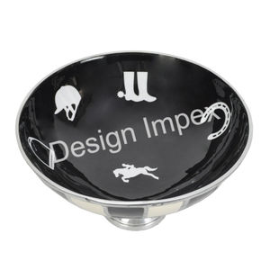 Bol à fruits décoratif pour présentation sur table Grand bol sur pied de rangement Conception personnalisée Bols élégants de style équestre au meilleur prix - Product Image 2