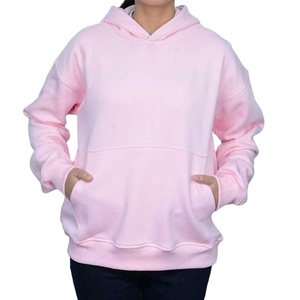 Sudaderas con Capucha Y2K para Mujer, 100% Algodón, Invierno, Forradas, Tejidas, Antiarrugas, Transpirables, Color Sólido, Hombros Caídos, Personalizadas al por Mayor - Product Image 1