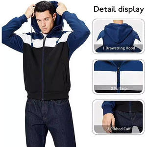 Alta calidad 450GSM logotipo personalizado francés recortado Sudadera con capucha Unisex pulóver sudaderas con capucha bordado estampado Top para hombres mujeres OEM - Product Image 6