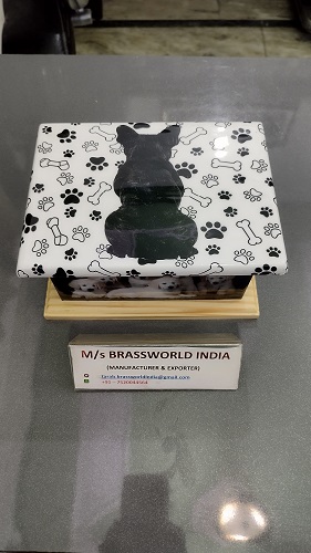 BWI-786-6055 American Style Pet Cremation Urn by Brassworld India - Funeral Supplies