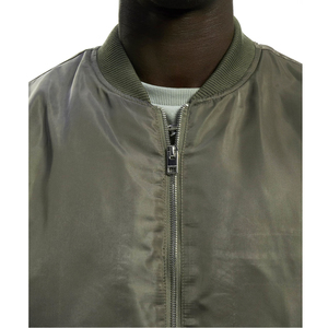 Chaqueta Bomber para hombre, chaqueta Bomber Varsity acolchada, ajustada, ligera, de vuelo, Softshell, chaquetas de invierno, piloto, cremallera completa - Product Image 5