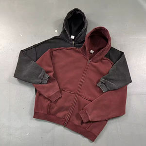 Sweats à capuche en coton avec logo personnalisé de haute qualité Sweats à capuche en molleton épais Sweats à capuche en coton surdimensionnés vierges personnalisés grande taille pour hommes - Product Image 6