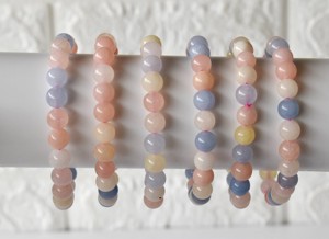 Premium Quality Bulk Selling Morganite Semi Precious Natural Healing 8mm <b>Beaded</b> <b>Bracelet</b> <b>For</b> Meditation Jewelry - Product Image 2