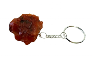 Pierre naturelle cristaux bruts agate cornaline rouge pierres de guérison porte-clés en cristal de pierre brute personnalisé fourniture en gros de guérison - Product Image 4