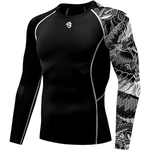 Conjunto de Pantalones Cortos y Camiseta de Compresión para Hombre, de Alta Calidad, para MMA y BJJ, Ecológicos, Personalizables, de Secado Rápido, para Entrenamiento, Flexibles - Product Image 1