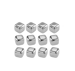 ก้อนน้ำแข็งเหล็กทรงสี่เหลี่ยมสีสันสดใสก้อนน้ำแข็งที่ไม่มีก้อนน้ำแข็งสำหรับเครื่องดื่มพร้อมกล่องสีน้ำตาล - Product Image 5