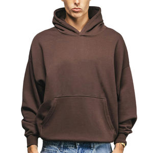 OEM Streetwear cagoule à capuche Boxy Heavyweight Full Zip up Hoodies Logo personnalisé recadrée épais sweats à capuche unis unisexe - Product Image 3