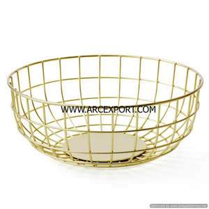 Tazón de fruta con ramas de aluminio y metal al por mayor, mesa chapada en oro y metal de calidad de lujo, mesa de comedor decorativa para el hogar, cuencos para servir - Product Image 4