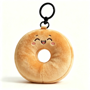 customized Plush Star plush keychain Toast plush keychain Cute star bag <b>charm</b> food plush <b>keyring</b> - Product Image 3