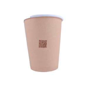 Vasos de papel desechables de 8 Oz, vaso de papel de pared individual para bebidas calientes/frías, logotipo personalizado ecológico impreso - Product Image 1