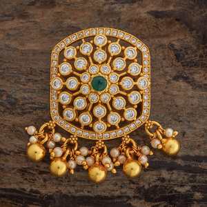 Pendentif en argent de style temple, objet de collection culturel - Product Image 1