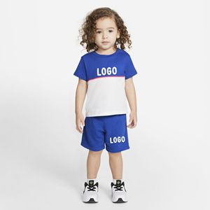 ชุดฤดูร้อนสำหรับเด็กผู้หญิง2ชิ้นลำลองเสื้อยืดลายดอกไม้กางเกงขาสั้นสำหรับทุกวัย1-14ปี - Product Image 3