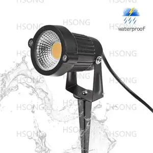 Outdoor Waterproof Spotlight Grass Spike 3W COB Led Outdoor Spotlight Ip65 Garden Lawn Spike Light