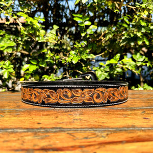 Ceinture Western en Cuir Véritable Style Gaucho Taille Personnalisée 40MM Motif Classique Cheval Paisley Outillage Boucle en Alliage de Zinc Personnalisée - Product Image 3