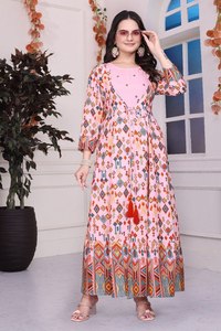 VESTIDO MODERNO DE RAYÓN PARA FIESTAS, ESTILO OFICINAL, COMPLETO PARA USO CASUAL, 1 PIEZA, ESTAMPADO EN RELIEF, TOTALMENTE EVASÉ - Product Image 5
